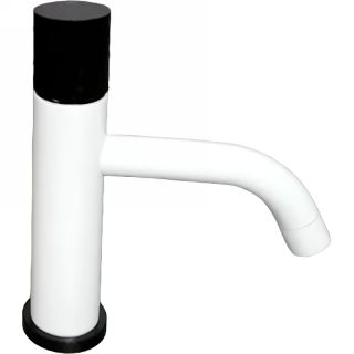 Смеситель для раковины Boheme Stick 121-WB белый матовый/чёрный